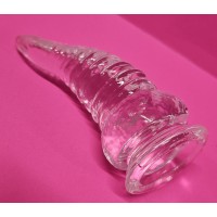 Alien Anal Plug, Clear, w/suction cup base