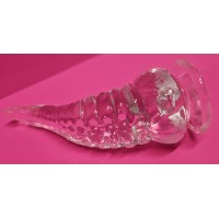 Alien Anal Plug, Clear, w/suction cup base