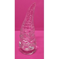 Alien Anal Plug, Clear, w/suction cup