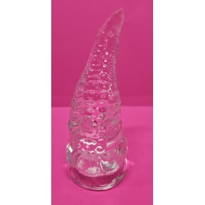 Alien Anal Plug, Clear, w/suction cup base