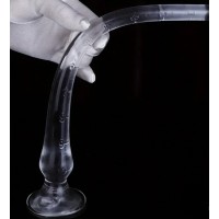 Anal Plug Long 10" w/suction cup CLEAR