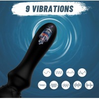 APP Compatible Anal Plug, Rechargeable, 9 Function, w/Remote Control also