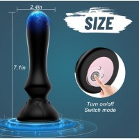 APP Compatible Anal Plug, Rechargeable, 9 Function, w/Remote Control also