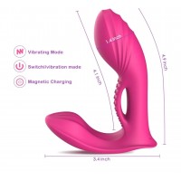 APP Compatible Wearable Panty Vibe, 18 Functions (9 Functions BOTH ends), Rechargeable. PINK