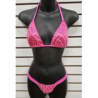 2 pc set PINK w/shiny pattern material ONE SIZE
