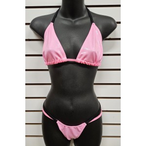 Dancewear 2pc set w/shiny material, PINK