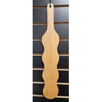 Wood Paddle, Oak, 18 1/2", Wavy Look, Custom Made