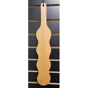 Wood Paddle, Oak, 18 1/2", Wavy Look, Custom Made