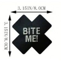 Pasties "Bite Me" BLK, 1 Pair