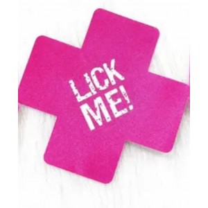 Pasties "Lick Me" PNK, 1 Pair