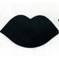 Pasties "Lips" BLK, 1 Pair