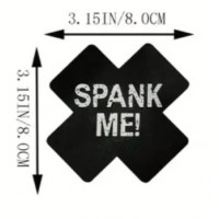 Pasties "Spank Me" BLK, 1 Pair