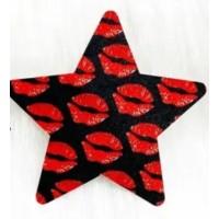 Pasties Star w/Lips, 1 pair