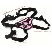 Strap-on Harness w/extra silicone ring, PINK, One Size