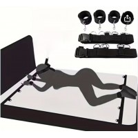 Under-the-Bed Restraints, Nylon, 2 Straps with metal rings, 4 Neoprene Cuffs