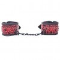 Ankle Cuffs Embossed RED