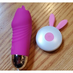 Remote Control Vibrating Tongue 12 Speeds Rechargeable Silicone PINK (LAST ONES AVAILABLE)