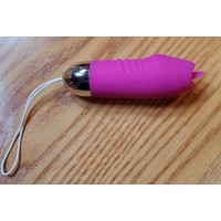 Remote Control Vibrating Tongue 12 Speeds Rechargeable Silicone PINK (LAST ONES AVAILABLE)