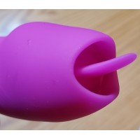 Remote Control Vibrating Tongue 12 Speeds Rechargeable Silicone PINK (LAST ONES AVAILABLE)