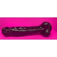 Dong 9.6" Realistic with Suction Cup Base Black