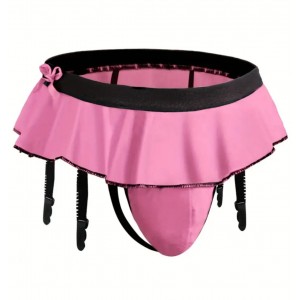 Men's Garterbelt Panty PINK