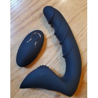 Prostate Massager 12 Function  Black Remote Control Rechargeable (LAST ONES AVAILABLE)