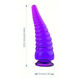 Alien Anal Plug PURPLE w/suction cup base