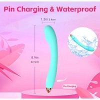 APP Compatible Vibrator, 8 Function, TEAL 