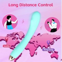 APP Compatible Vibrator, 8 Function, TEAL 