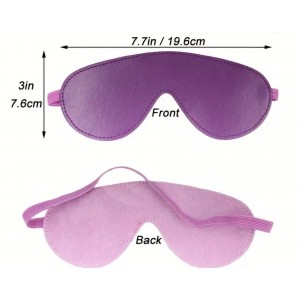 Blindfold, Faux Leather, PURPLE