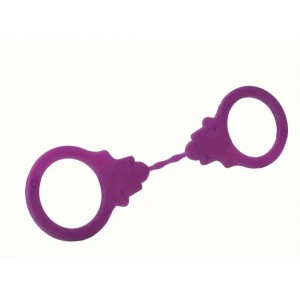 Hand Cuffs, Silicone, PURPLE