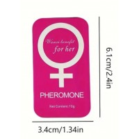 Pheromone Perfume for HER, Sliding Case Travel Size PINK