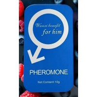 Pheromone Cologne for HIM, Sliding Case Travel Size BLUE