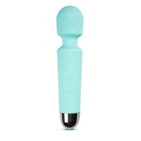 28 Functions Rechargeable Silicone Wand Massager Teal
